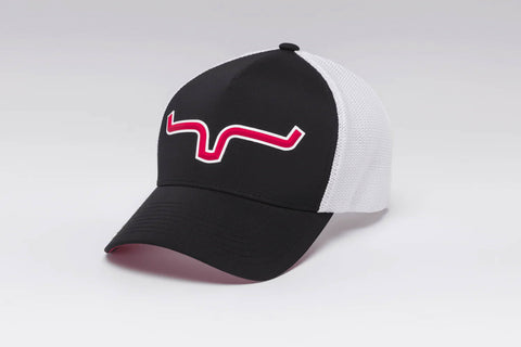 Kimes Ranch Unisex Reformer 110 Black Polyester Trucker Cap