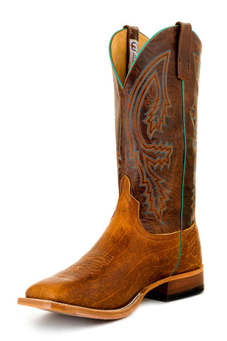 Anderson Bean Mens Tobacco Yeti Brass Leather Cowboy Boots