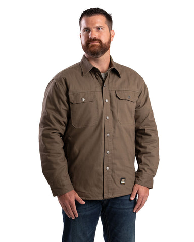 Berne Apparel Mens Heartland Duck Shirt Sage 100% Cotton Cotton Jacket