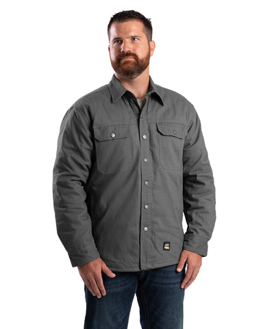 Berne Apparel Mens Heartland Duck Shirt Slate 100% Cotton Jacket