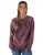 Cowgirl Tuff Womens Hug In A Glass Wine Poly/Rayon Sweatshirt