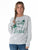 Cowgirl Tuff Womens Not Lucky Blessed Ash Poly/Rayon Sweatshirt
