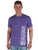B Tuff Mens Left Chest Logo Purple Cotton Blend S/S T-Shirt