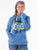 Cowgirl Tuff Womens Wild Spirit Royal Blue Poly/Rayon Hoodie