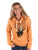 Cowgirl Tuff Womens Be Strong Be Humble Orange Poly/Rayon Hoodie