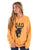 Cowgirl Tuff Womens Bad A$$ Orange Poly/Rayon Sweatshirt