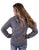 Cowgirl Tuff Womens Guns and Wings Bling Gray Poly/Rayon Hoodie