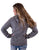 Cowgirl Tuff Womens Guns and Wings Bling Gray Poly/Rayon Hoodie