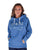 Cowgirl Tuff Womens Yes I'm Cold Royal Blue Poly/Rayon Hoodie