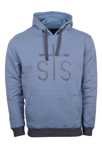STS Ranchwear Mens Ranch Hoodie Washed Blue Cotton Blend Hoodie