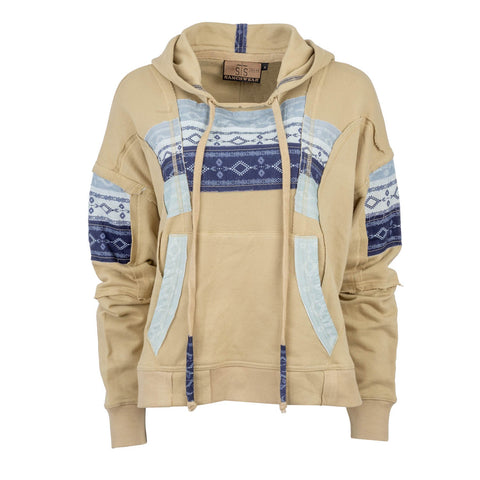 STS Ranchwear Womens Poppy Cream/Paisley 100% Cotton Hoodie