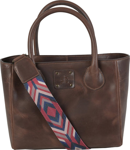 STS Ranchwear Womens Basic Bliss Satchel Chocolate Leather Satchel Bag OS