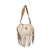 STS Ranchwear Womens Cremello Nellie Fringe White/Tan Leather Handbag Bag OS