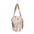 STS Ranchwear Womens Cremello Nellie Fringe White/Tan Leather Handbag Bag OS