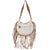 STS Ranchwear Womens Cremello Nellie Fringe White/Tan Leather Handbag Bag OS