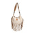STS Ranchwear Womens Cremello Nellie Fringe White/Tan Leather Handbag Bag OS