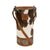 STS Ranchwear Womens Vaquero Single Wine Cowhide/Tan Leather Tote Bag