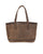 STS Ranchwear Womens Baroness Distressed Brown Leather Tote Bag