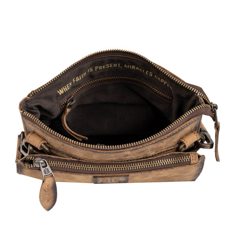STS Ranchwear Womens Baroness Basic Bliss Lily Veg-Tan Leather Crossbody Bag