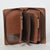 STS Ranchwear Womens Evie Distressed Brown Cowhide Clutch Bag