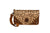 STS Ranchwear Womens Great Plains Evie Leopard Print/Brown Leather Clutch Bag