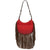STS Ranchwear Womens Crimson Sun Nellie Fringe Multi-Color Leather Handbag Bag