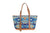 STS Ranchwear Womens Mojave Sky Multi-Color Leather Shoulder Tote Bag