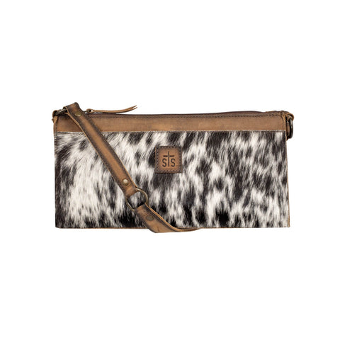 STS Ranchwear Womens Classic Bailey Bag Distressed Brown Cowhide Crossbody Bag