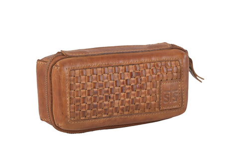 STS Ranchwear Womens Sweetgrass Distressed Tan Leather Sunglass Case