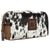 STS Ranchwear Womens Cowhide Distressed Brown Cowhide Cosmetic Case