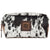 STS Ranchwear Womens Cowhide Distressed Brown Cowhide Cosmetic Case