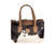 STS Ranchwear Womens Classic Josie Distressed Brown Cowhide Satchel Bag