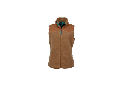 STS Ranchwear Womens Calgary Tan 100% Polyester Fleece Vest