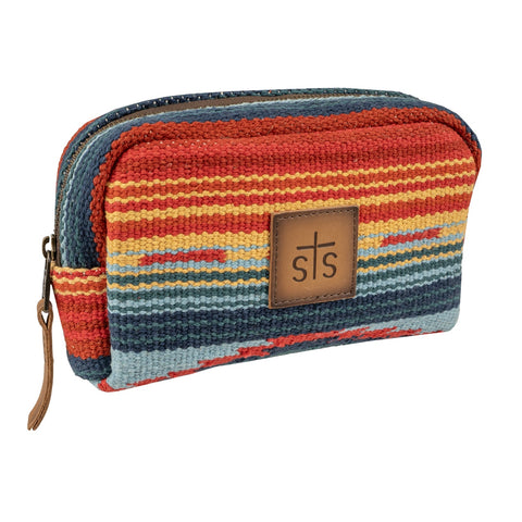 STS Ranchwear Womens Chaynee Valley Bebe Serape Leather Cosmetic Case