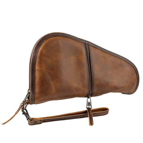STS Ranchwear Unisex Tucson Pistol Case Rich Tan Leather Pistol Case OS