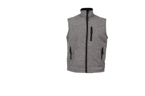 STS Ranchwear Womens Barrier Light Gray Polyester Softshell Vest