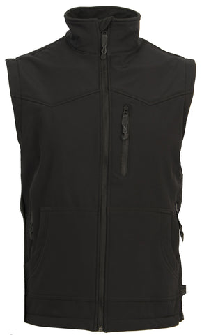 STS Ranchwear Womens Barrier Black Polyester Softshell Vest