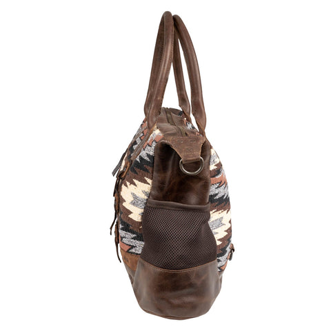 STS Ranchwear Womens Guadalupe Serape Amelia Multi-Color Leather Tote Bag