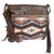 STS Ranchwear Womens Guadalupe Serape Olivia Multi-Color Leather Crossbody Bag