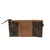 STS Ranchwear Womens Boho Cowgirl Brown/Tan Leather Clutch Bag