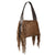 STS Ranchwear Womens Boho Cowgirl Faye Fringe Brown/Tan Leather Handbag Bag