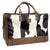 STS Ranchwear Unisex Cowhide Pet Carrier Brown Leather/Canvas Carry-On Bag