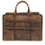 STS Ranchwear Unisex Cowhide Pet Carrier Brown Leather/Canvas Carry-On Bag