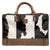 STS Ranchwear Unisex Cowhide Pet Carrier Brown Leather/Canvas Carry-On Bag