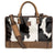 STS Ranchwear Unisex Cowhide Pet Carrier Brown Leather/Canvas Carry-On Bag
