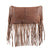 STS Ranchwear Womens Indie Cowhide Hildy Fringe Brown Leather Sling Bag