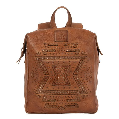 STS Ranchwear Womens Wayfarer Veg-Tan Leather Backpack