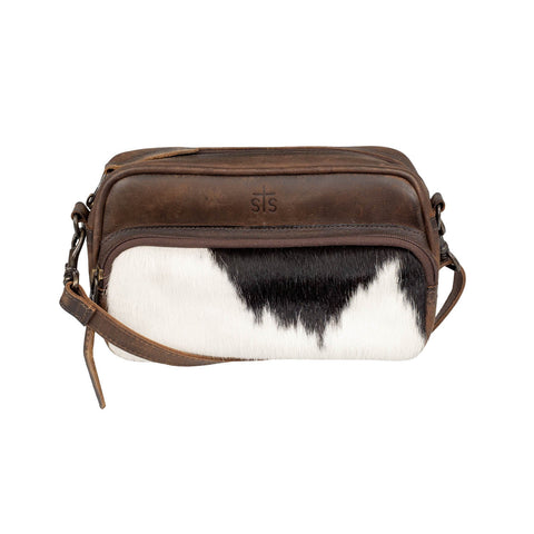 STS Ranchwear Womens Classic Jess Distressed Brown Cowhide Crossbody Bag