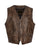 STS Ranchwear Mens Chisum Vintage Brown Leather Leather Vest