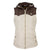 STS Ranchwear Womens Rowan Cream/Brown 100% Polyester Softshell Vest